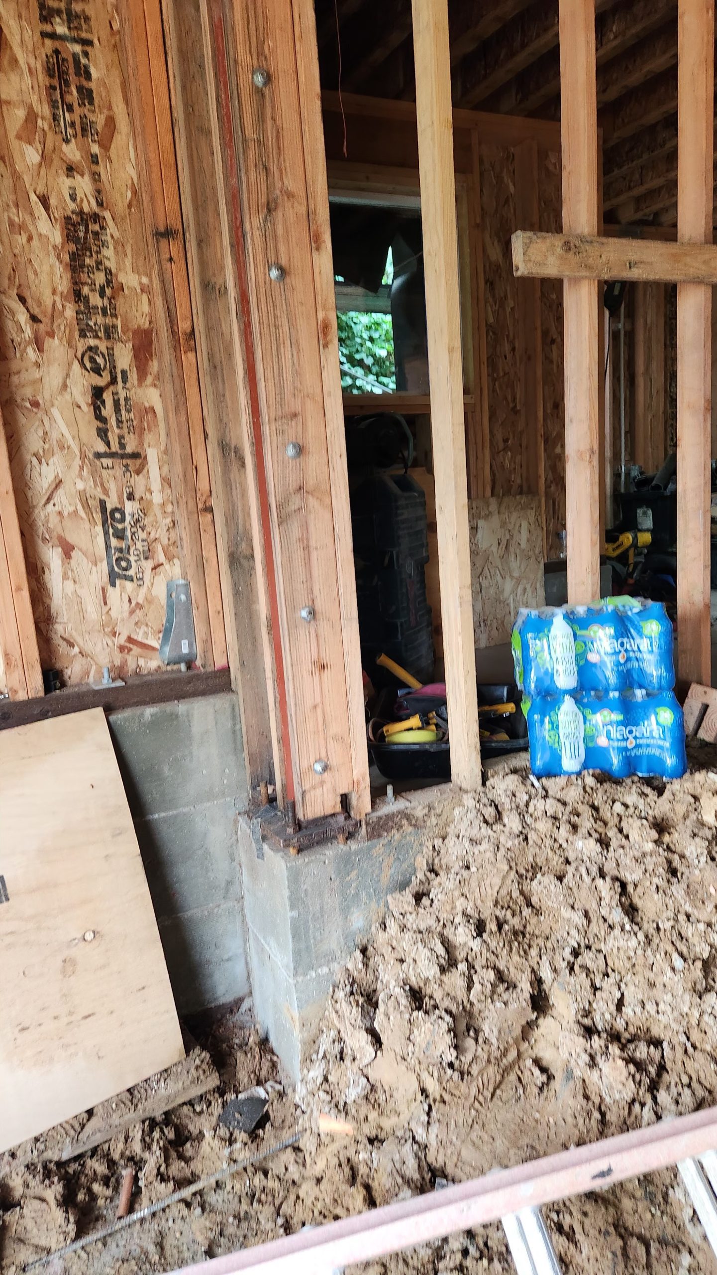  Foundation and Structural Beam Anchoring – Ground-Level Framing and Bracing
