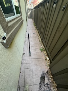 Initial Stages of Outdoor Pathway Preparation