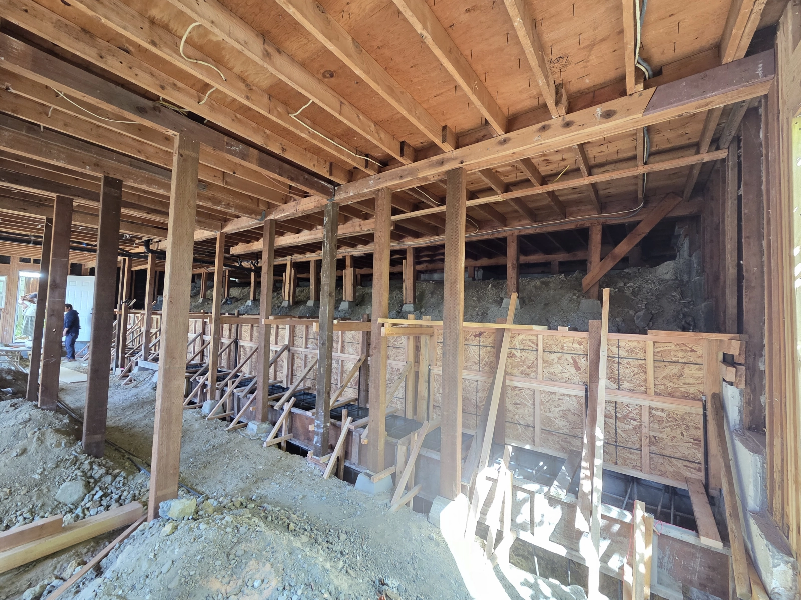 Retaining Wall Area Under Construction