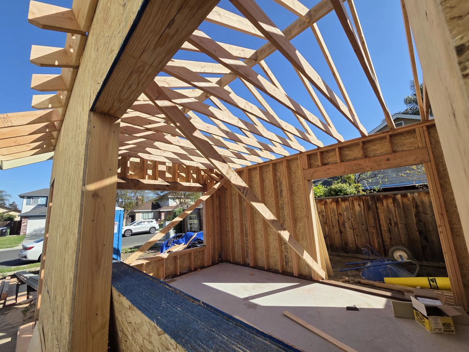 9Builders: Framing the Walls and Roof for a Spacious Home Expansion