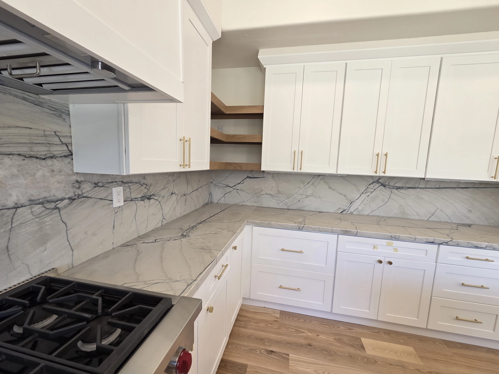 9Builders: Custom Cabinetry and Fireplace in a Beautifully Remodeled Living Room