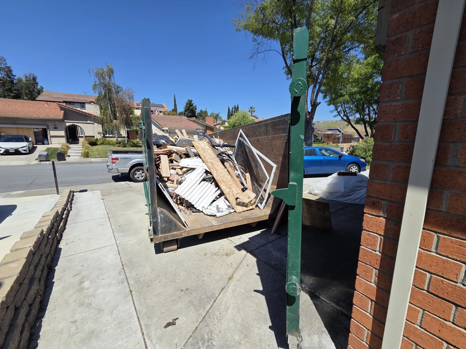 Construction debris removal from project site