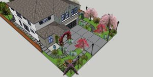 Backyard Sitting Area – A cozy outdoor seating area for family gatherings and relaxation.

