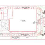 Property Overview – An aerial view of the complete property layout and landscaping plan.