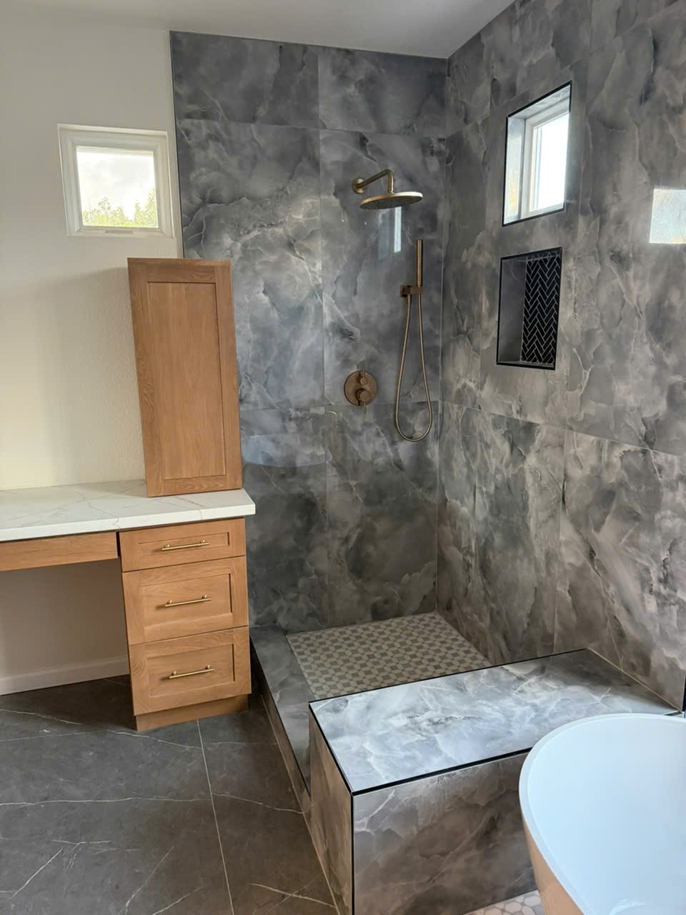 Bathroom Mirror with Double Sink