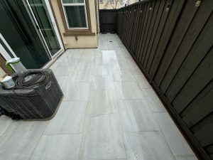 Outdoor Pathway Leading to Gate with New Tiling